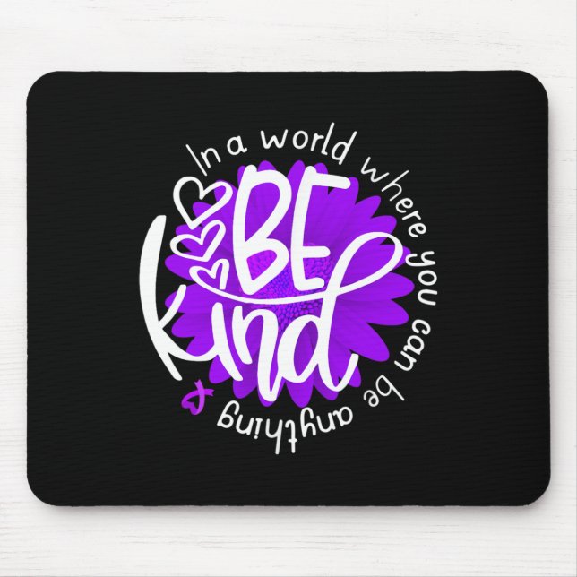 Mousepad Daisy Flower Seja Kind Purple Overdose Sensibence  (Frente)