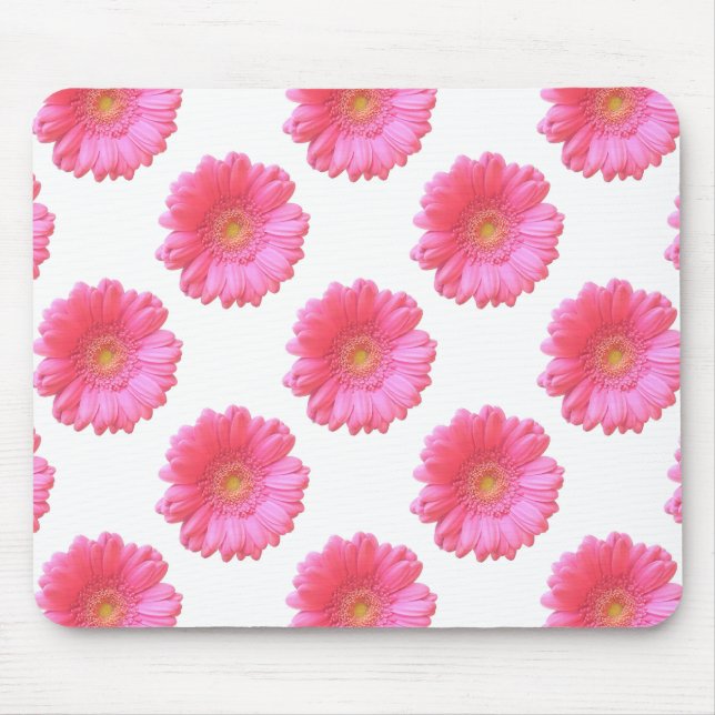 Mousepad Daisy gerbera rosa (Frente)