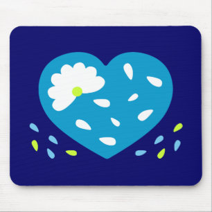 Mousepad Daisy Heart