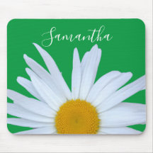 Daisy Photo Kelly Green Elegant White Script