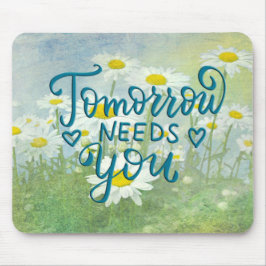 Mousepad Daisy Watercolor com Pad de Mouse de Cotação