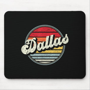 Mousepad Dallas Texas Tx Home State Legal Estilo 70s Sunset