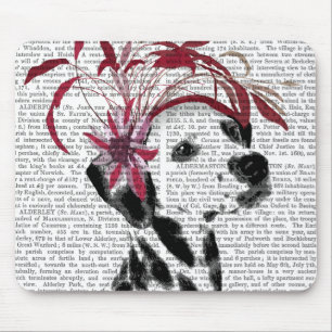 Mousepad Dalmácia Com Fascinador Vermelho