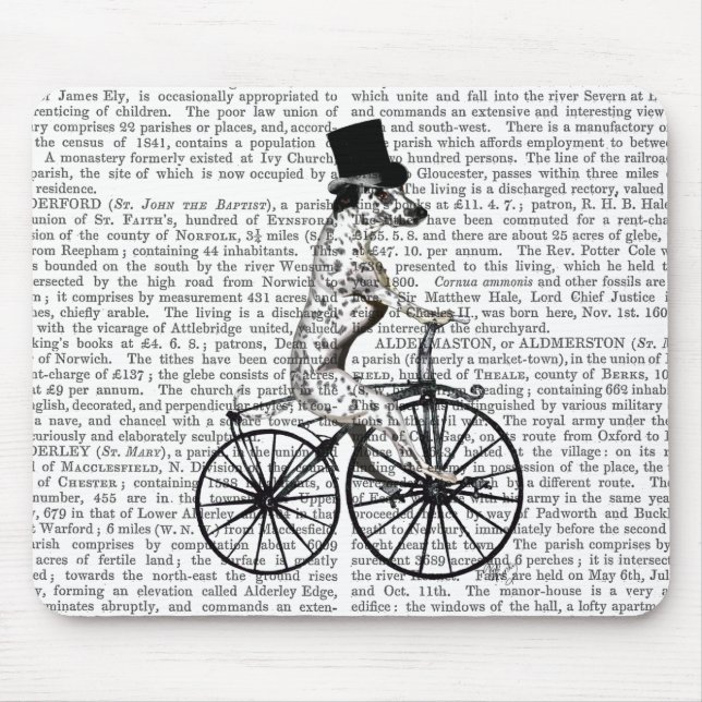 Mousepad Dalmácia no Bicicleta 2 (Frente)