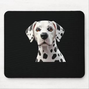 Mousepad Dálmata Fofo Ouvir 3d - Adesivo Mundo dos Animais