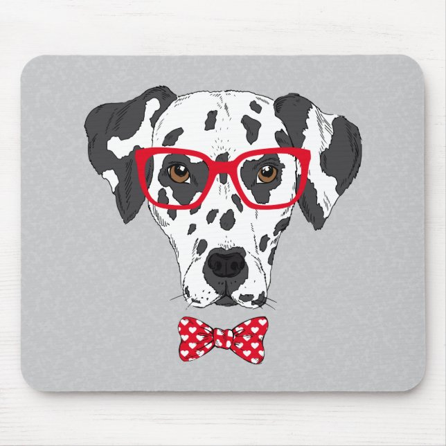 Mousepad Dalmatian elegante (Frente)