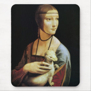 Mousepad Dama com Arminho por Leonardo da Vinci