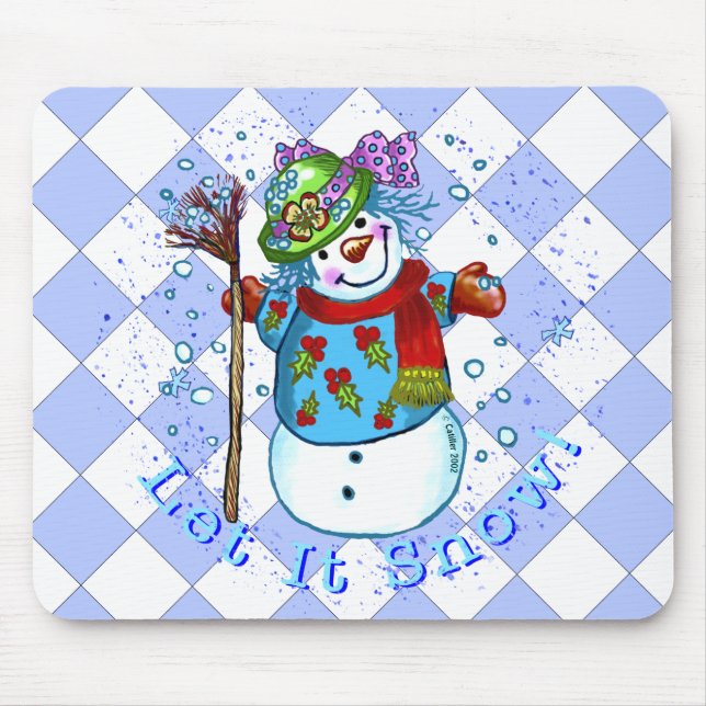 Mousepad Dama de Neve Boneco de Neve (Frente)