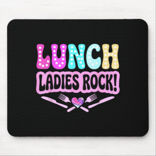 Mousepad Damas do almoço rock equipe da dama do almoço groo