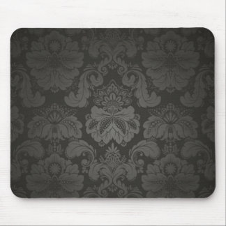 Mousepad Damasceno Preto Elegante