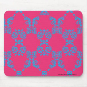 Mousepad Damasco Aqua-Magenta