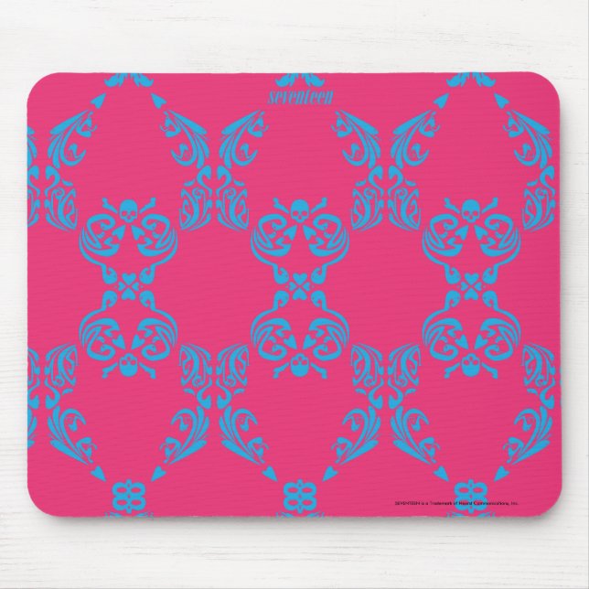 Mousepad Damasco Aqua-Magenta (Frente)