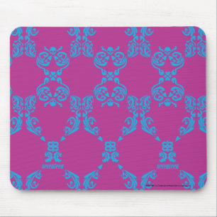 Mousepad Damasco Aqua-Roxo