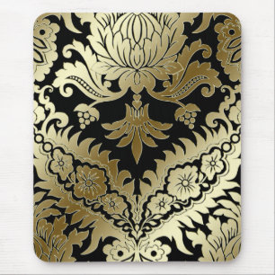 Mousepad DAMASCO de CATALINA no OURO no PRETO