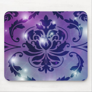 Mousepad Damasco do diamante, LUZES FEERICAMENTE na ameixa