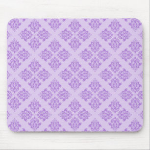 Mousepad Damasco do marroquino da lavanda