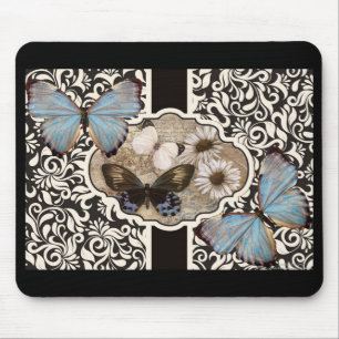 Mousepad Damasco e Azul