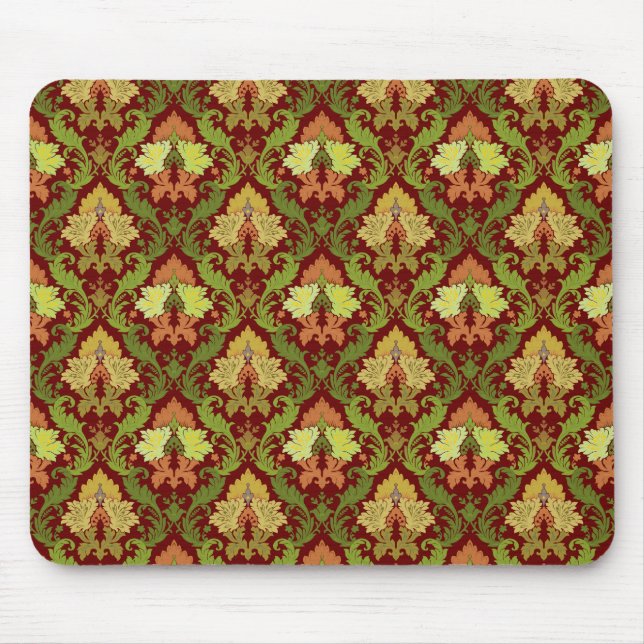 Mousepad Damasco floral elegante (Frente)