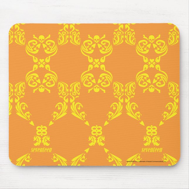 Mousepad Damasco laranja-amarelo (Frente)