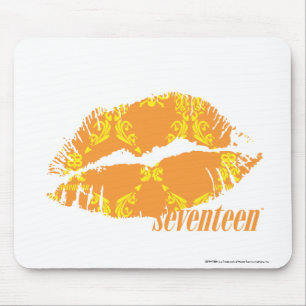 Mousepad Damasco laranja-amarelo