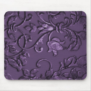 Mousepad Damasco Metálico Emboscado, Roxo