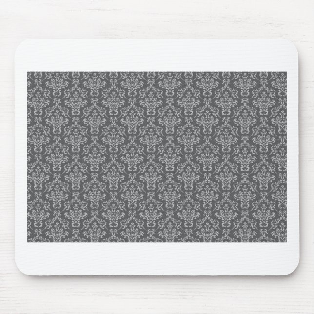 Mousepad Damasco na Cinza (Frente)