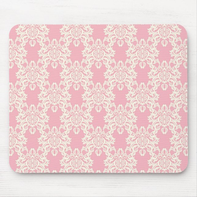 Mousepad Damasco retro floral (Frente)