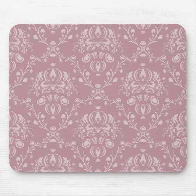 Mousepad Damasco roxo e branco (Frente)