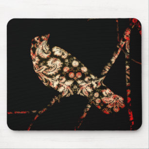 Mousepad Damask Bird