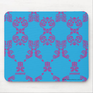 Mousepad Damask Purple-Aqua