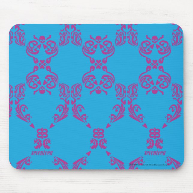 Mousepad Damask Purple-Aqua (Frente)