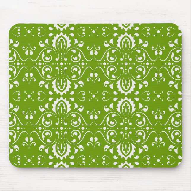 Mousepad Damask - Verde (Frente)