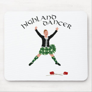 Mousepad Dança da Espada Highland Dancer Ghillie Callum