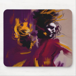 Mousepad Dança Da Mente – Figura Abstrata Expressiva