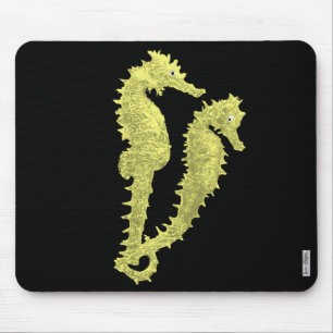 Mousepad Dança dos cavalos marinhos (amarelo)