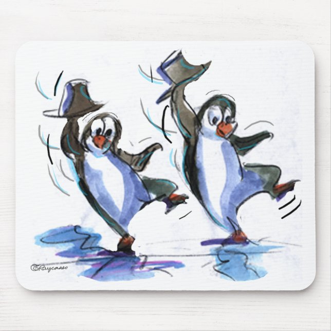 Mousepad Dança dos pinguins (Frente)