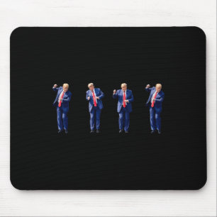 Mousepad Dança engraçada de Trump Dançando como um réu Vote