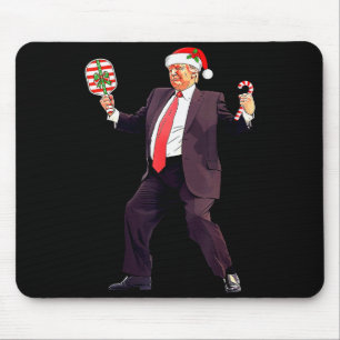 Mousepad Dança engraçada de Trump Papai Noel Natal Xmas Pic