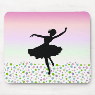 Mousepad Dança entre as estrelas - por do sol cor-de-rosa