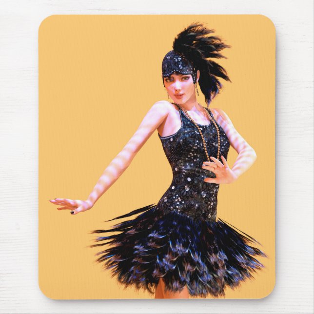 Mousepad Dança Flapper Vintage (Frente)