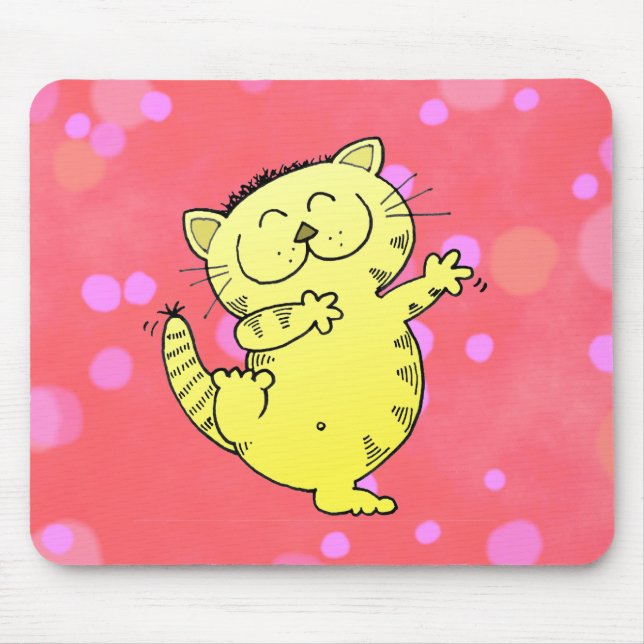Mousepad Dança gorda do gato (Frente)