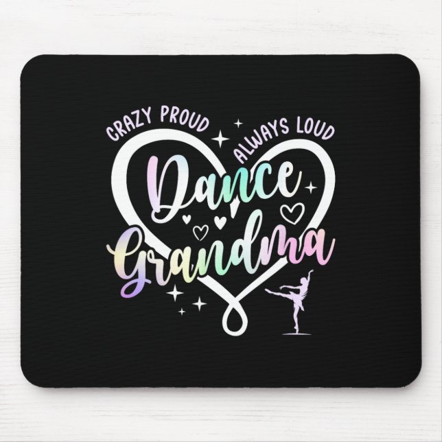 Mousepad Dança Louca e Orgulhosa Avó Dançarina Avó Dançando (Frente)