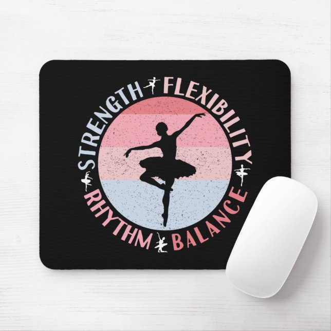 Mousepad Dançador de Balé Ballerina - Valores de Mindset (Com mouse)