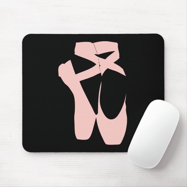Mousepad Dançador de balés de calçados rosa (Com mouse)