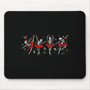 Mousepad Dançando Balé de esqueleto Ballerina Christmas Gir