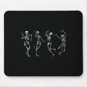 Mousepad Dançando Esqueletos Dança De Halloween Macabre
