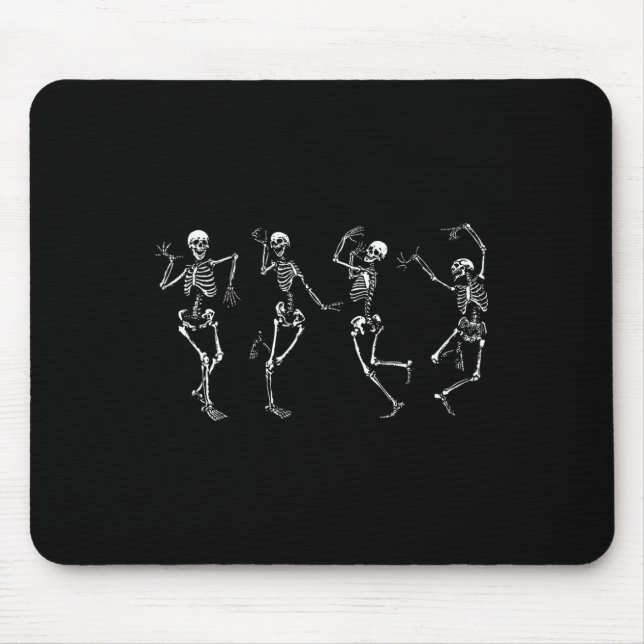 Mousepad Dançando Esqueletos Dança De Halloween Macabre (Frente)