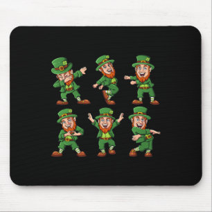 Mousepad Dançando Leprechauns Diversão Boys Garota Dia de S