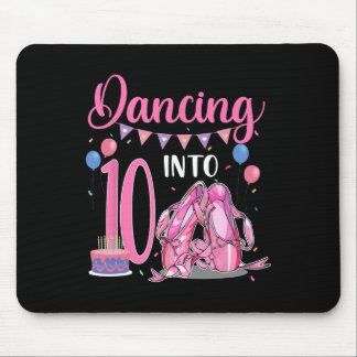 Mousepad Dançando No 10º Aniversário Ballerina Balé 10 Yea