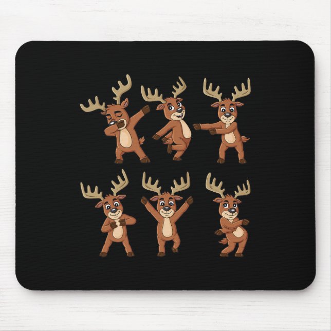 Mousepad Dançando Reindeer Dance Challenge Natal Boys Gi (Frente)